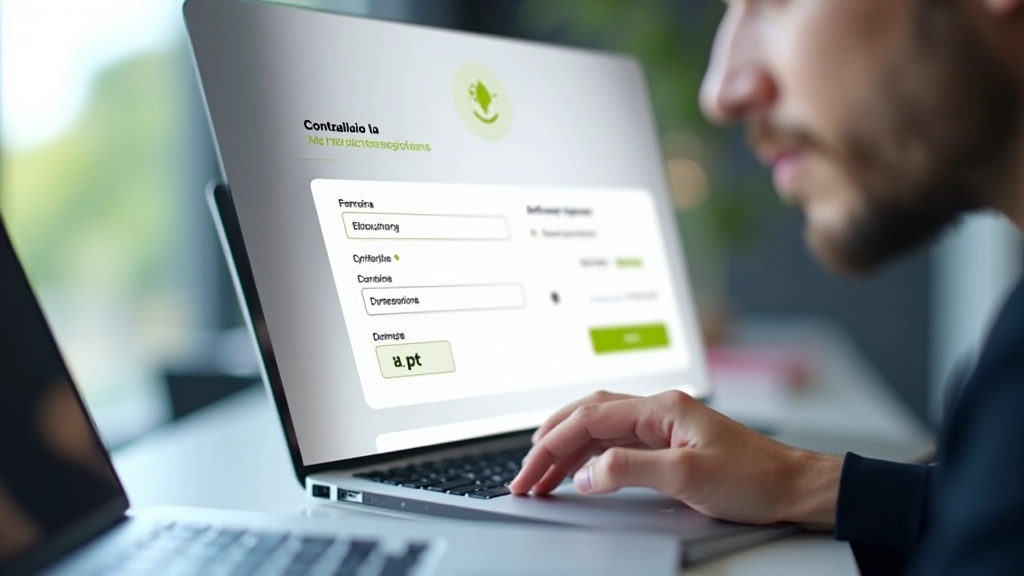 Formulário de registro de domínio .pt em interface clara e simples