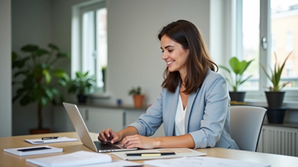 Profissional portuguesa trabalhando em projeto de branding pessoal